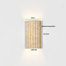 Helnys Black Stone LED Wall Sconce Japan Style Stair Light Fixtures