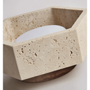 Helnys Modern Yellow Glass LED Ceiling Light Fixture for Living Room