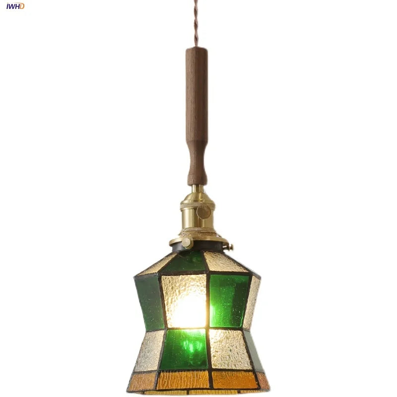 Nordic Glass LED Pendant Lights by Helnys - Modern, Colorful, Adjustable Wire Hanging Lamp