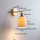 Helnys Ceramic LED Wall Lamp Kids Bedroom Gold Brass Up Down Stair Light