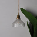 Helnys Clear Glass LED Pendant Lamp Modern Adjustable Hanging Light