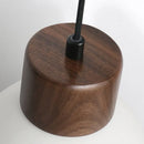 Helnys Nordic Wood LED Pendant Lamp with White Ceramic Ball