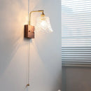 Helnys Clear Glass LED Wall Light Fixture for Modern Nordic Design