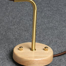 Helnys Modern Ceramic Wood Wall Sconce with LED Light and Pull Chain Switch