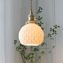 Helnys Ceramic LED Pendant Light - Modern Copper Hanging Lamp