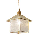 Helnys Tiffany Style Glass LED Pendant Light - Adjustable Hanging Fixture