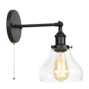 Helnys Industrial Iron LED Wall Lights with Pull Chain Switch
