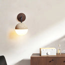 Helnys Yellow Travertine LED Wall Lights Pull Chain Nordic Modern Stair Light