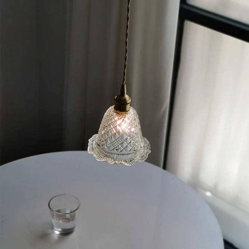 Helnys Nordic Glass LED Pendant Light Kitchen Island Modern Hanging Lamp