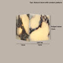 Helnys Square Bulgari Stone Wall Light for Living Room and Bedroom