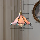 Helnys Glass Copper LED Pendant Lights for Kitchen Bedroom Living Room Loft