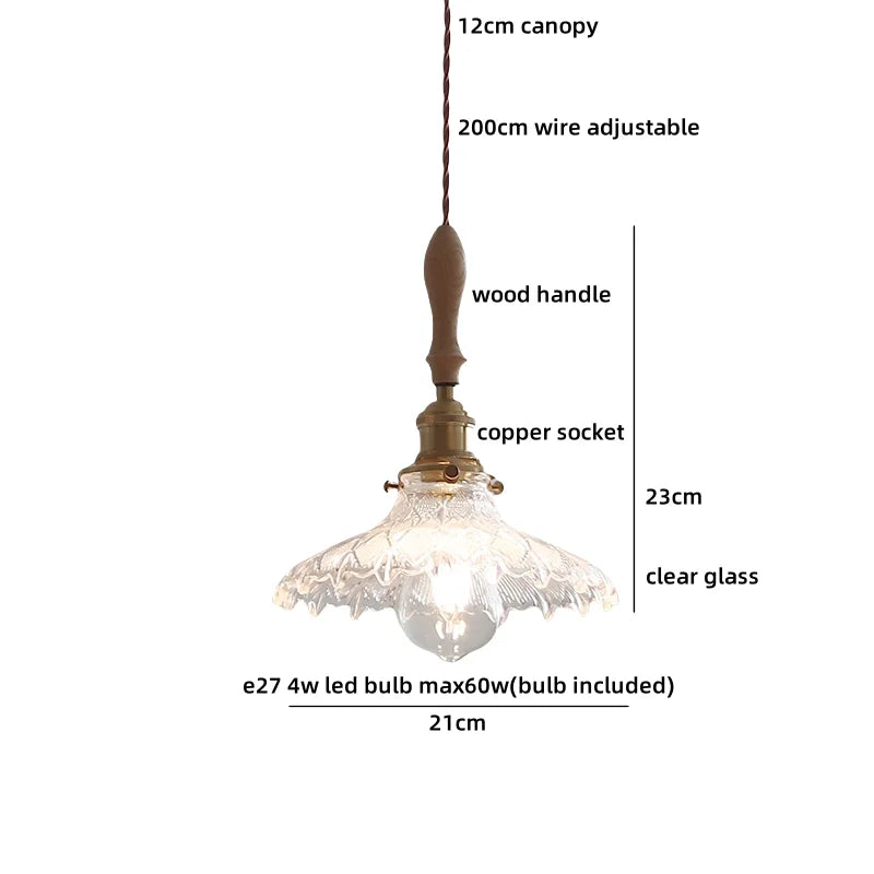 Helnys White Glass Pendant Light for Bedroom Living Dining Room