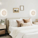 Helnys Nordic LED Wall Lights Yellow Travertine Creative Home Decor Stair Sconce