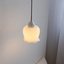 Helnys Ceramic Glass LED Pendant Lights for Bar Bedroom Living Dining Room