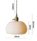 Helnys Glass Pendant Lights for Bedroom Dinning Living Room