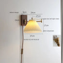 Helnys Right Totate LED Wall Lamp Beisde Pull Chain Switch Sconce Wandlamp
