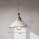 Helnys Blue Glass Pendant Lights - Bedroom Dinning Living Room Lighting Fixtures