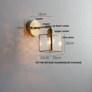 Helnys LED Glass Wall Light with Pull Chain Switch - Modern Nordic Style