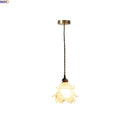 Helnys Flower Glass LED Chandelier Pendant Light - Modern Kitchen Island Hanging Lamp