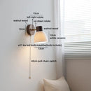 Helnys White Glass LED Wall Light Children's Room Modern Nordic Decor Bedside Lamp