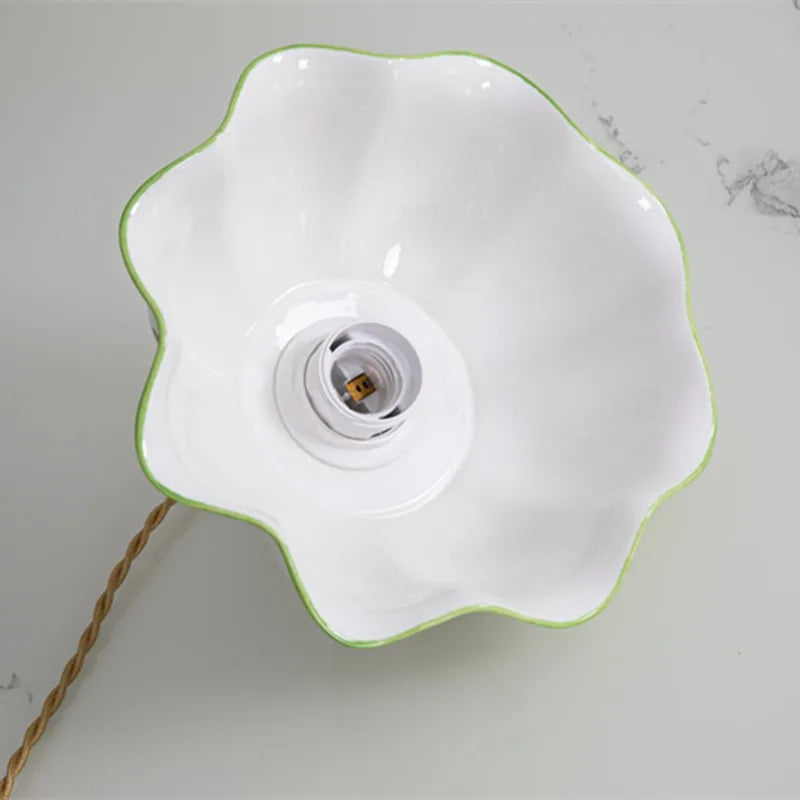 Helnys Butterfly Ceramic Copper LED Pendant Lamp, Nordic Modern Hanglamp for Home Indoor Decor