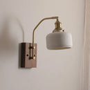 Helnys Copper Ceramic LED Wall Light Rotatable Indoor Lamp E27 Home Decor