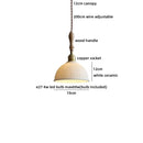 Helnys Ceramic Shade LED Pendant Light Modern Nordic Decor Chandelier