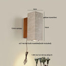 Helnys Yellow Travertine LED Wall Light Fixtures Vintage Industrial Bedside Sconce