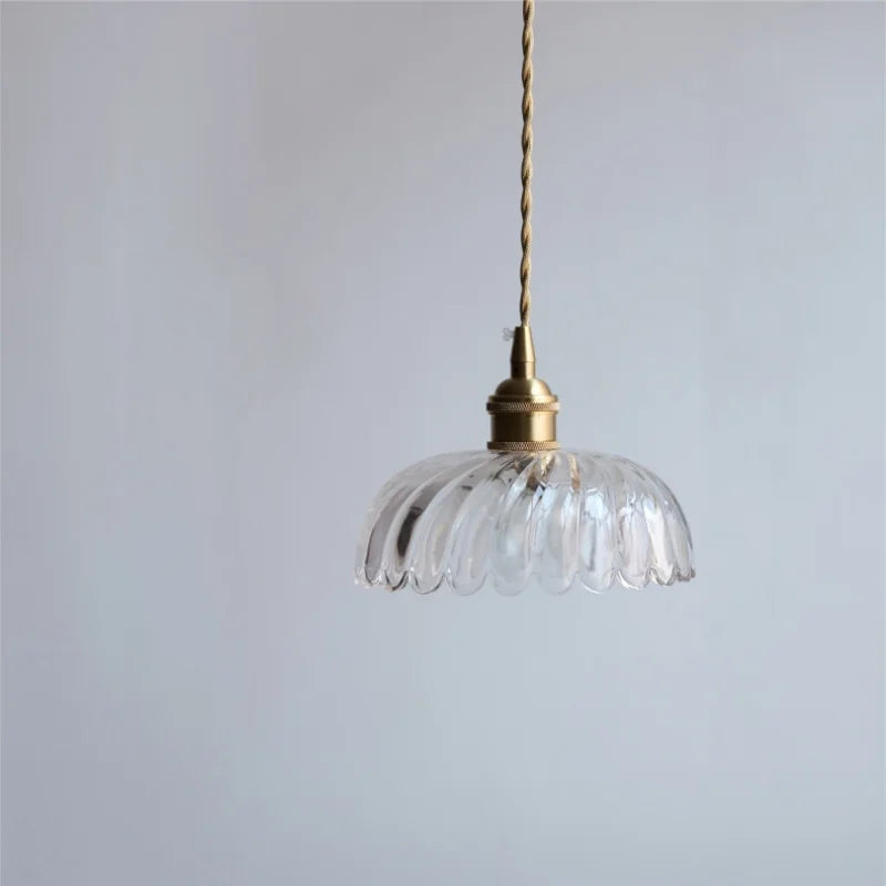 Helnys Nordic Glass LED Pendant Light for Study Porch Dining Room Home Decor