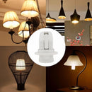 Helnys 2pc White E14 Socket Lamp Holder