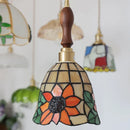 Helnys Tiffany Glass Pendant Light for Home Decor and Hotel Hallways