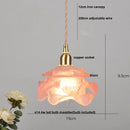 Helnys Brass LED Pendant Light Fixture Clear Glass Nordic Modern Hanging Lamp