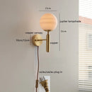 Helnys Moon Jupiter Copper Wall Lamp - Modern Nordic Home Decor