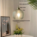 Helnys Nordic Glass LED Pendant Lamp Blue E27 Modern Hanging Light
