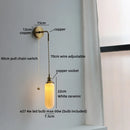 Helnys Ceramic Shade Wall Sconce Art Decor Stair Lighting Fixture Mirror Light