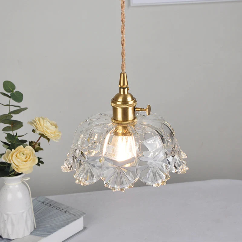 Helnys Brass Glass LED Pendant Lights Modern Nordic Hanging Lamparas Colgante
