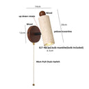 Helnys Travertine Stone LED Wall Sconce Up Down Rotatable Stair Light