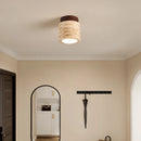 Helnys Wood Canopy LED Ceiling Light - Yellow Stone Home Indoor Decor Fixtures