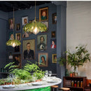 Helnys Green Glass LED Pendant Lights - Modern Nordic Hanging Fixtures