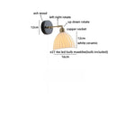 Helnys White Ceramic LED Wall Sconce - Modern Nordic Decor Wall Lamp Sconce