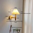 Helnys Nordic LED Wall Lamp Modern Staircase Lighting White Umbrella Mirror Light