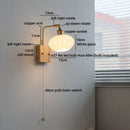 Helnys Ceramic LED Wall Lamps, Warm Light, Nordic Modern Design