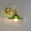 Helnys Clear Glass LED Wall Lights Copper Pull Chain Switch Modern Wandlamp