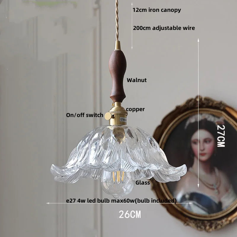Helnys Yellow Glass LED Pendant Light Fixture | Nordic Modern Home Decor Bar Hotel