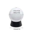 Helnys Outdoor Post Lamp with Black Globe Shade for Yard and Porch Lighting