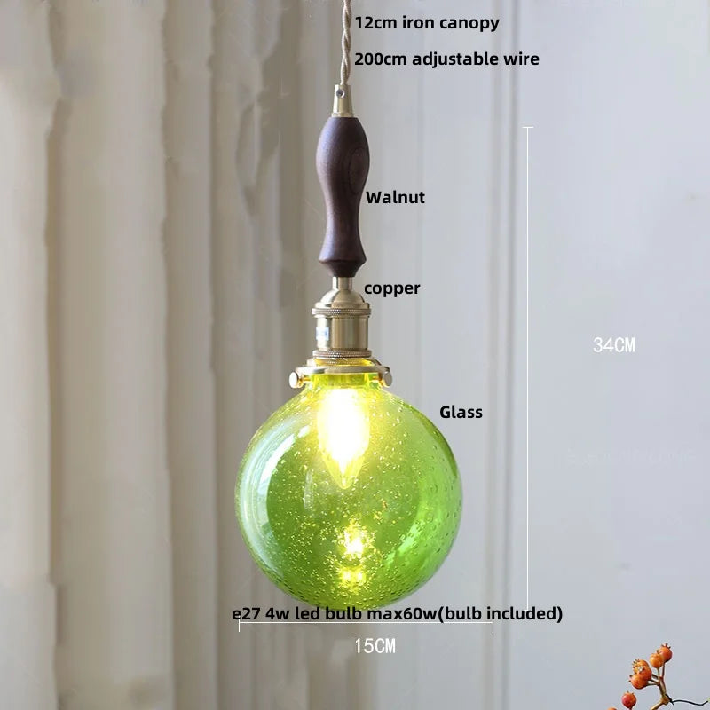 Helnys Nordic Flower Glass LED Pendant Lights for Dining Living Kitchen Room