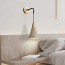 Helnys Nordic LED Wall Light Living Dining Room Cement Lampshade Sconce