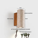 Helnys Yellow Stone LED Wall Lamp Sconce Japan Style Bathroom Mirror Light