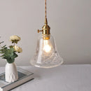 Helnys Nordic Modern LED Pendant Brass Glass Adjustable Hanging Light