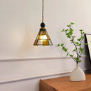 Helnys Tiffany Glass LED Pendant Lamp for Kitchen Dining Room Nordic Modern Home Lighting